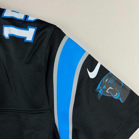New Women's Nike #15 Jonathan Mingo Black Carolina Panthers Game Jersey Size M - Picture 4 of 8